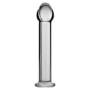 Dildo Glass Romance Transparent pe Vibreaza.ro