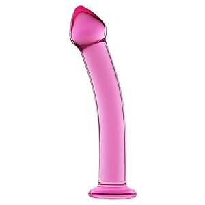 Dildo Glass Romance Roz pe Vibreaza.ro