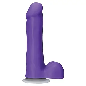 Dildo Icon Slim 16.5cm Mov pe Vibreaza.ro