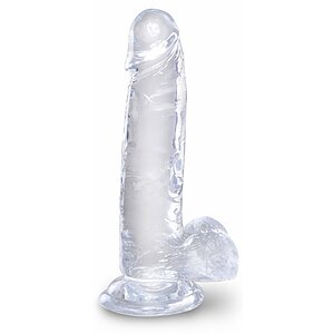 Dildo King 7 Inch Penis Transparent pe Vibreaza.ro