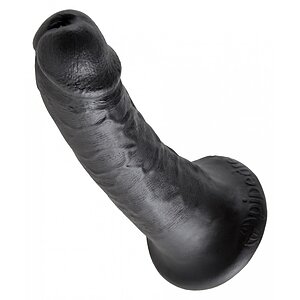 Dildo Penis 6 Inch Negru pe Vibreaza.ro