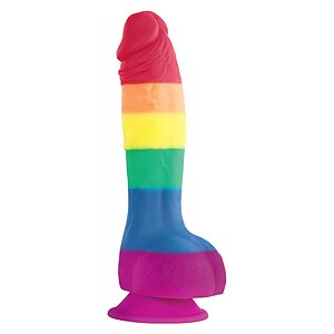 Dildo Pride Edition Rainbow Multicolor pe Vibreaza.ro