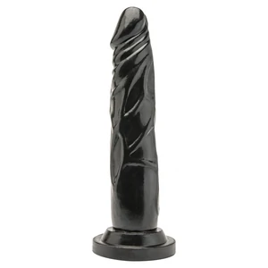 Dildo Realistic 18cm Dong Negru Dildo Realistic 18cm Dong Negru pe Vibreaza.ro