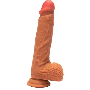 Dildo Realistic Dual Layered 22cm Maro Dildo Realistic Dual Layered 22cm Maro pe Vibreaza.ro