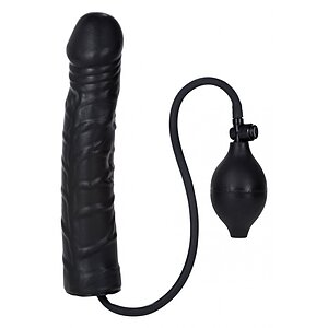 Dildo Realistic Inflatable Stud 24cm Negru pe Vibreaza.ro