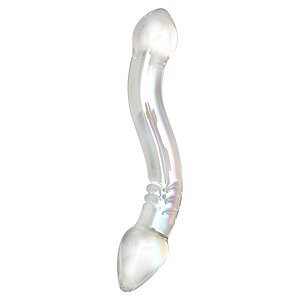 Dildo Rimba Sensual Glass Valeria Transparent pe Vibreaza.ro