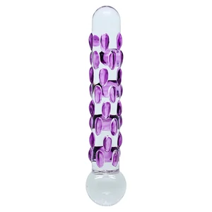 Dildo Sensual Glass Celine Transparent pe Vibreaza.ro
