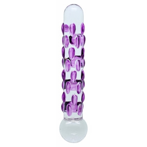 Dildo Sensual Glass Celine Transparent pe Vibreaza.ro