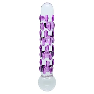Dildo Sensual Glass Celine Transparent pe Vibreaza.ro