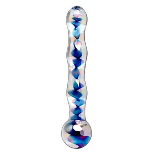 Dildo Sticlă Icicles No 8 Transparent 17.8cm pe Vibreaza.ro