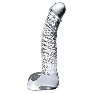 Dildo Sticlă Icicles No.61 Transparent pe Vibreaza.ro