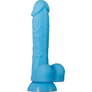 Dildo Touch And Glow Albastru pe Vibreaza.ro