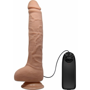 Dildo Vibrant Realist cu Ventuză Material TPR pe Vibreaza.ro