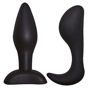 Dominant Submissive Silicone Anal Plugs Negru pe Vibreaza.ro