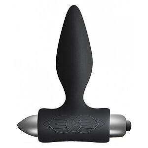 Dop Anal Vibrator Rocks-Off Petite – 7 Funcții, Discret Negru pe Vibreaza.ro