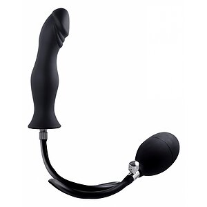 Dop Gonflabil cu Pompă Integrată 18cm — Reglaj Precis Negru pe Vibreaza.ro