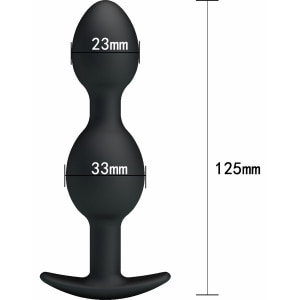 Plug Anal Pretty Love Heavy Balls cu Bile Grele