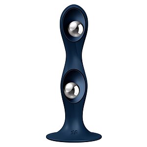 Double Ball-R Weighted Dildo Albastru pe Vibreaza.ro