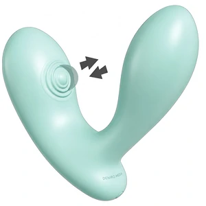 DuoVibe II – Vibrator punct G cu Tapping, 9 Moduri, Reîncărcabil Verde pe Vibreaza.ro