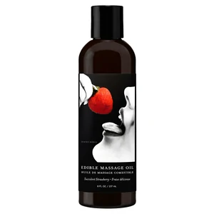 Edible Massage Oil-Strawberry Edible Massage Oil-Strawberry pe Vibreaza.ro