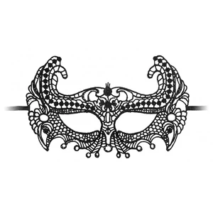 Empress Venetian Lace Mask Negru Empress Venetian Lace Mask Negru pe Vibreaza.ro