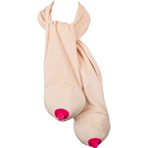 Eșarfă Haioasă cu Două Forme De Sân, Bej Pufos pe Vibreaza.ro