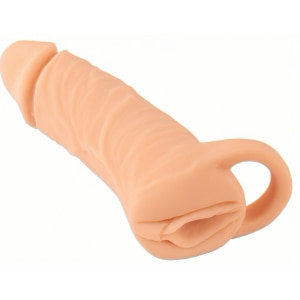 Extensie 2în1 Nature Skin MEDIUM +3 cm, TPE pe Vibreaza.ro