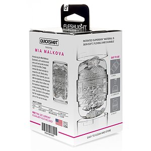 Fleshlight Quickshot Mia Malkova Compact 11 cm Transparent