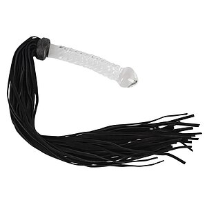 Flogger Glass 2 In 1 Bad Kitty Negru pe Vibreaza.ro