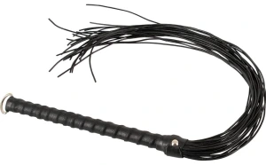 Flogger ZADO Din Piele 70 cm — Control Precis, Discret Negru pe Vibreaza.ro