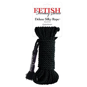 Funie Deluxe Silky Negru pe Vibreaza.ro