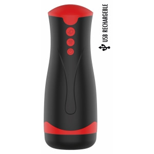 Fusion Deep Squeeze Masturbator Negru, 2 Motoare, 5 Viteze pe Vibreaza.ro