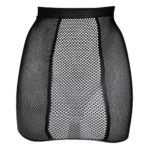 Fusta Le Desir High-Waist Fishnet Negru pe Vibreaza.ro