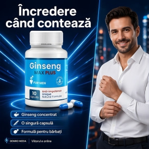 Capsule Ginseng Max Plus pentru Erecție 10 Bucăți