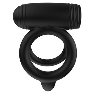 Hidden Desire Elite Power Twin C-Ring - 10 Moduri, IPX7 Negru