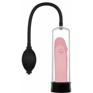 Hidden Desire Rising Star — Pompă Manuală Discretă 18 cm Negru