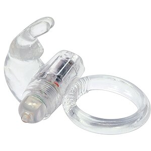 Inel Cu Vibrații Silicone Soft Transparent pe Vibreaza.ro