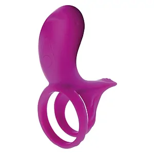 Inel Dublă Stimulare Couples Stimulator Ring Fuchsia pe Vibreaza.ro
