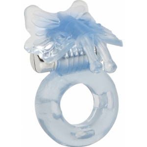 Inel Penis Basic Essentials Butterfly Enhancer Albastru pe Vibreaza.ro