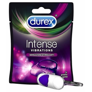 Inel Penis Durex Vibrating Alb pe Vibreaza.ro