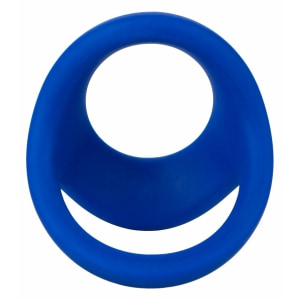 Inel Penis Dual Ring cu Suport pentru Testicule Albastru
