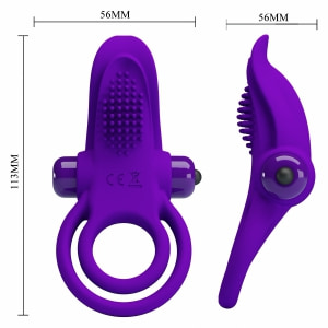 Inel pentru Penis Pretty Love cu Stimulator de Clitoris