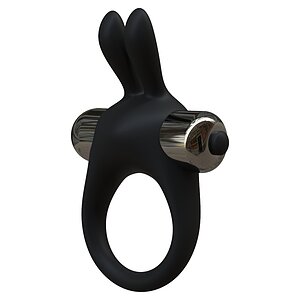 Inel Penis Rabbit JoyRings Negru pe Vibreaza.ro