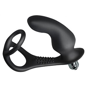 Inel Penis Stimulator Prostată Ro-Zen Pro Negru pe Vibreaza.ro