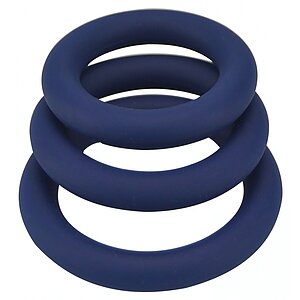 Inel Penis Thick Silicone 3 buc Albastru pe Vibreaza.ro