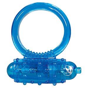 Inel Penis Vibrating Ring Albastru pe Vibreaza.ro