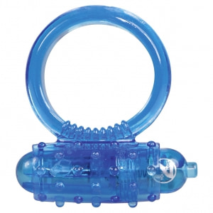 Inel Penis Vibrating Ring Albastru pe Vibreaza.ro