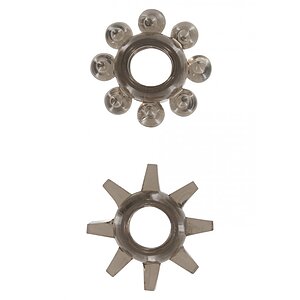 Inele Penis Power Stretchy 2Pcs Gri pe Vibreaza.ro