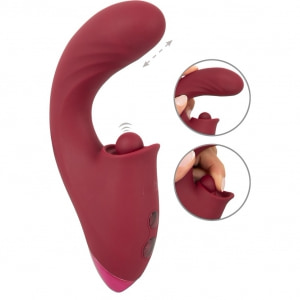 JAVIDA 3 Funcții — Vibrator cu împingere, 10 Moduri Roșu pe Vibreaza.ro