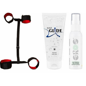 Kit Plăcere Intensă: Set BDSM + Lubrifiant Anal pe Vibreaza.ro